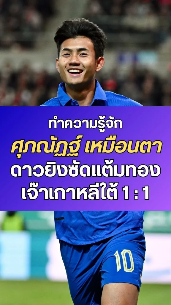 เปิดประวัติ ต้าวแบงค์ ศุภณัฏฐ์ เหมือนตา ดาวยิงทีมชาติไทย