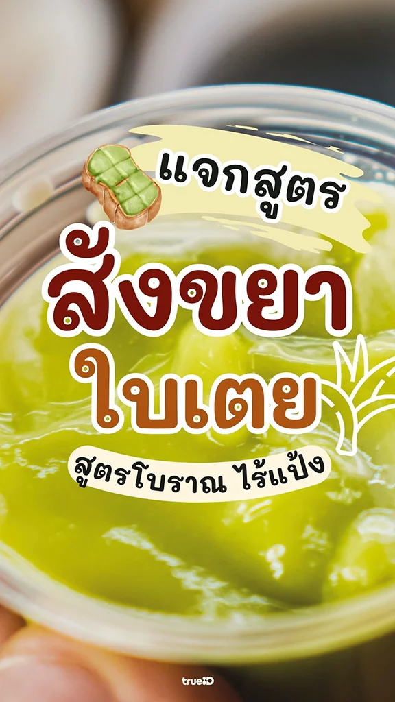 เมนูวันหยุด แจกสูตรสังขยาใบเตย สูตรโบราณไม่ใส่แป้ง