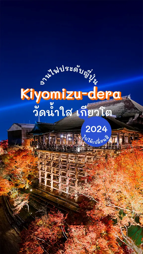 เที่ยวญี่ปุ่น งานไฟประดับ วัดน้ำใส 2024 เกียวโต
