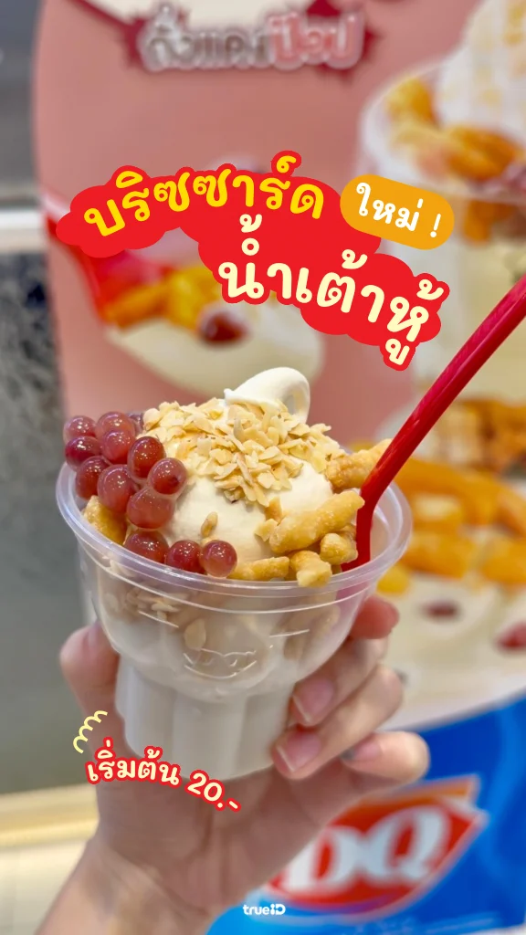 แดรี่ควีน Dairy Queen น้ำเต้าหู้ ถั่วแดงป๊อป อร่อยสะใจ