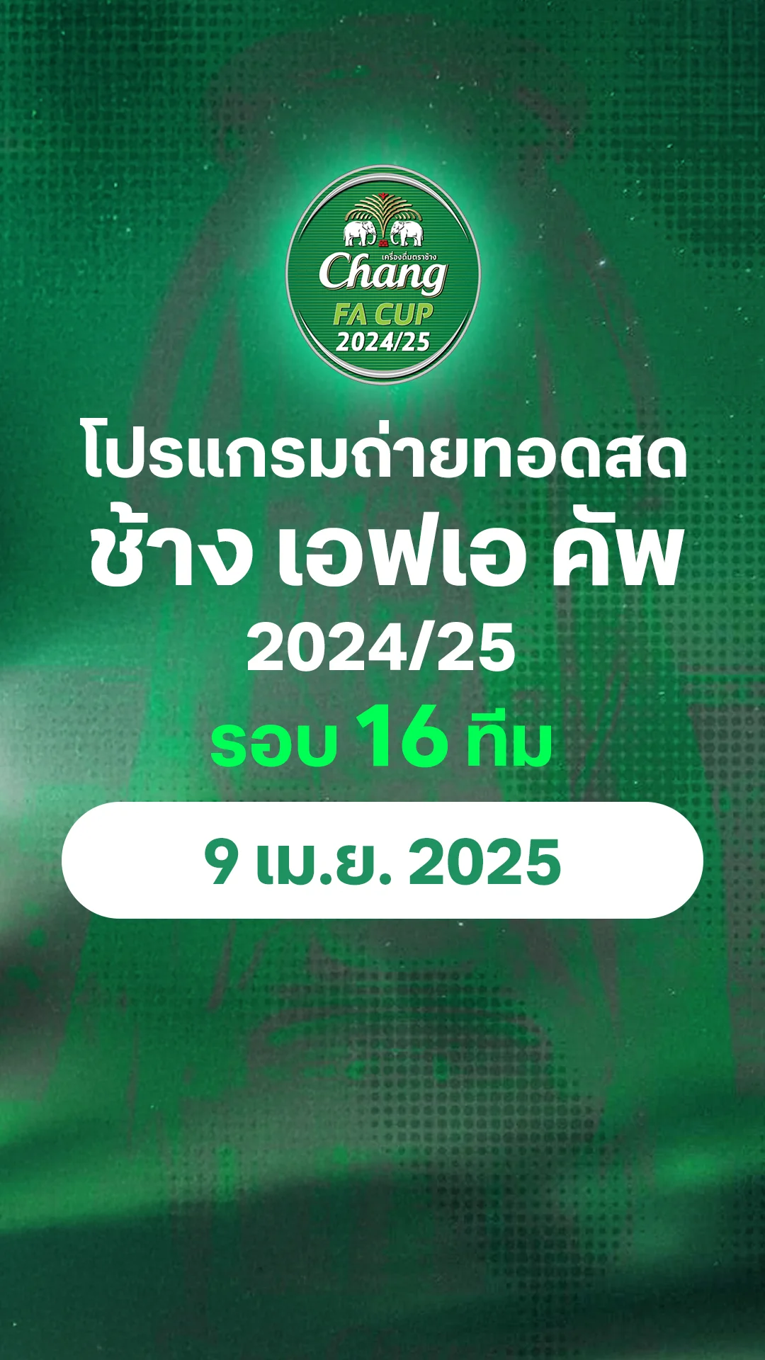 โปรแกรม ช้าง เอฟเอ คัพ 2024/25 รอบ 16 ทีม