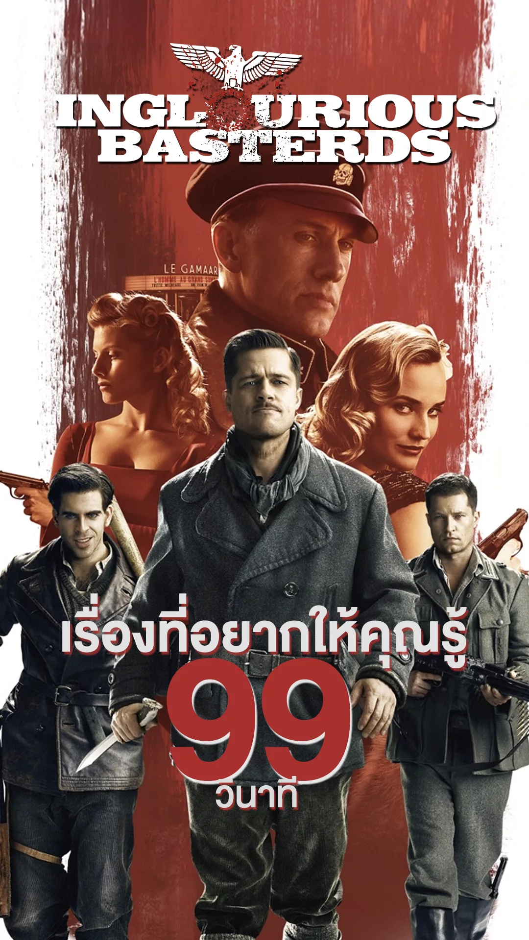 Inglourious Basterds ตำนานหนังขย้ำนาซี กับสิ่งที่อยากให้รู้ใน 99 วินาที