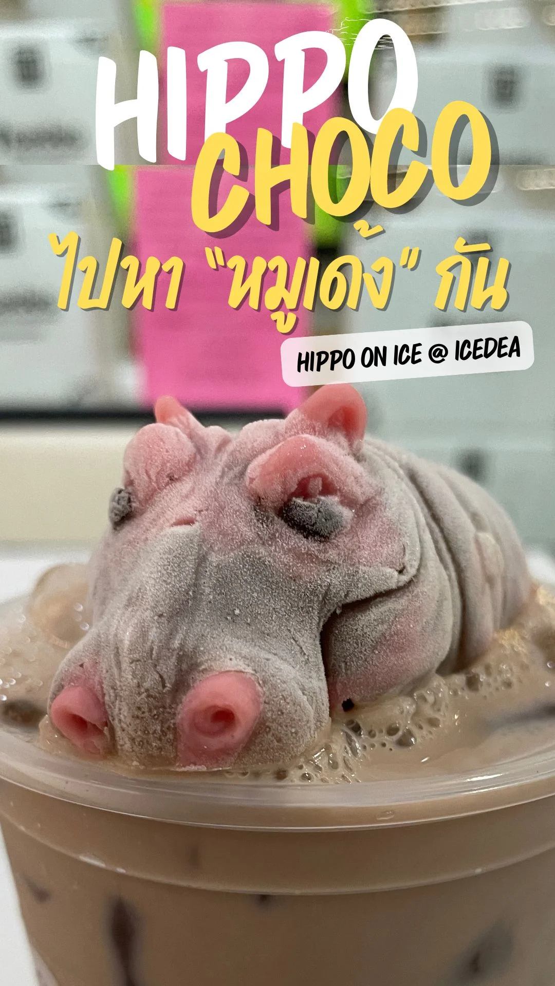 ไปหา หมูเด้ง ที่ IceDEA กัน เมนู Hippo Choco หวานน้อยอร่อยมัน ต้องไปลอง!