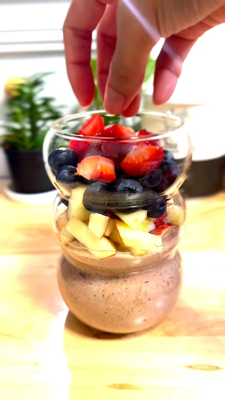 Healthy แถมอร่อย ก็ต้อง Overnight Oat เลยค่ะ ทำง่ายไม่หลายขั้นตอน