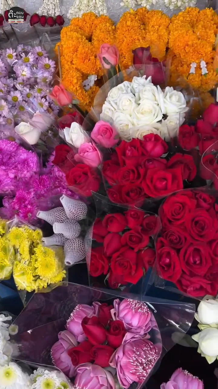 พาเที่ยว ตลาดต้นลำไย ตลาดดอกไม้ 24 ชม เชียงใหม่ ใกล้กับตลาดวโรรส
