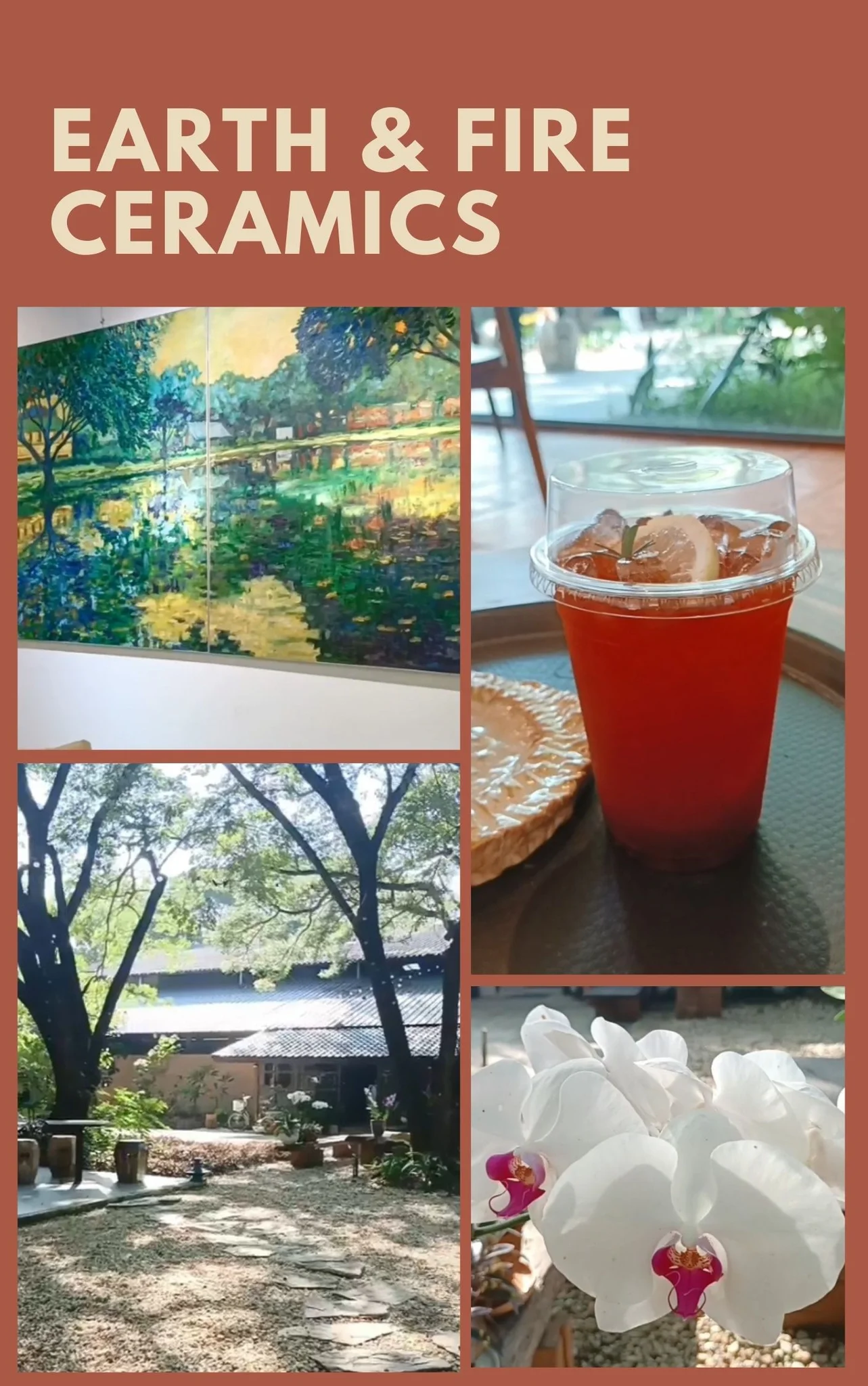 Earth & Fire Ceramics คาเฟ่ลำปาง กาแฟและหอศิลป์ ร้านดีที่ห้ามพลาด