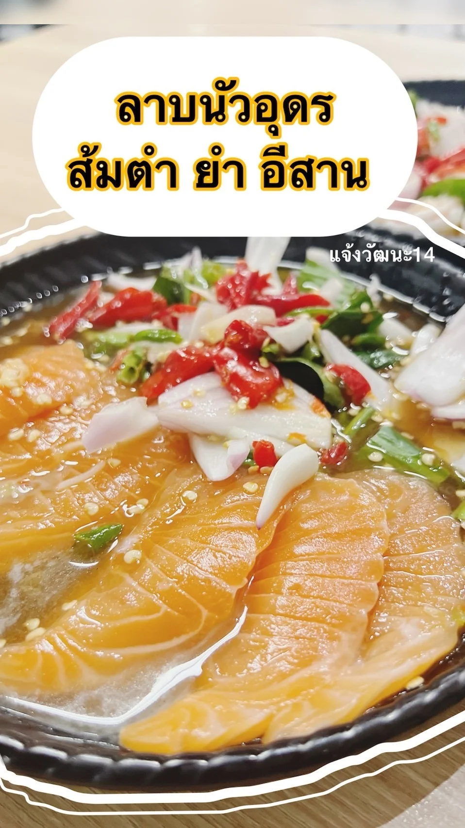 แนะนำร้านลาบนัวอุดร ส้มตำ ยำ อีสาน รสเด็ด BTS แจ้งวัฒนะ14