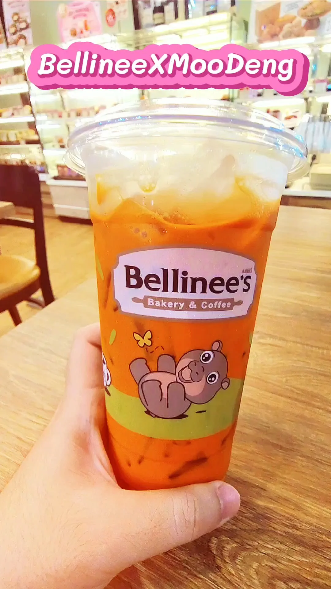BellineeXMooDeng สะสมแก้วหมูเด้งสุดน่ารัก ที่ร้าน Bellinee's Bake & Brew