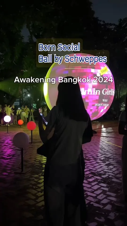 Awakening Bangkok 2024 สวนสราญรมย์ Born Social Ball by Schweppes ใส่ชื่อคูล ๆ