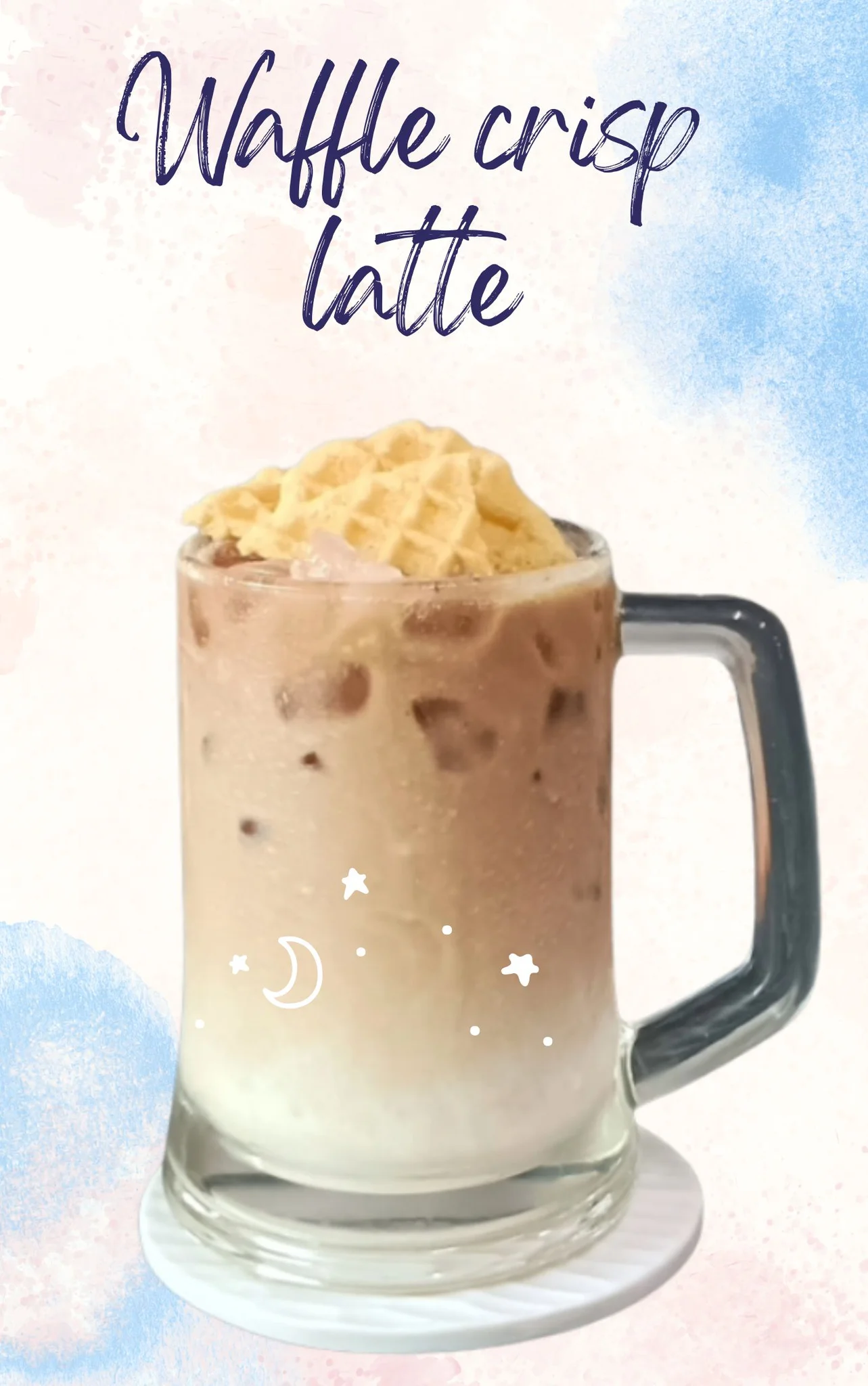 แจกสูตร Waffle crisp latte เครื่องดื่มเมนูทำง่าย ทำขายดี