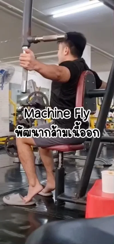 Machine Fly ท่าเล่นอกบน พัฒนากล้ามเนื้ออก