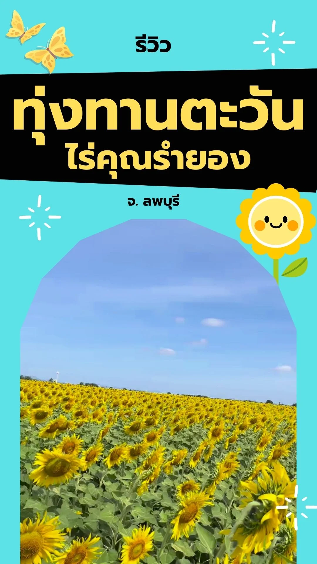 รีวิว ทุ่งทานตะวันล้านดวง ที่ไร่คุณรำยอง ต้องพลุ่งไปเก็บภาพ !!