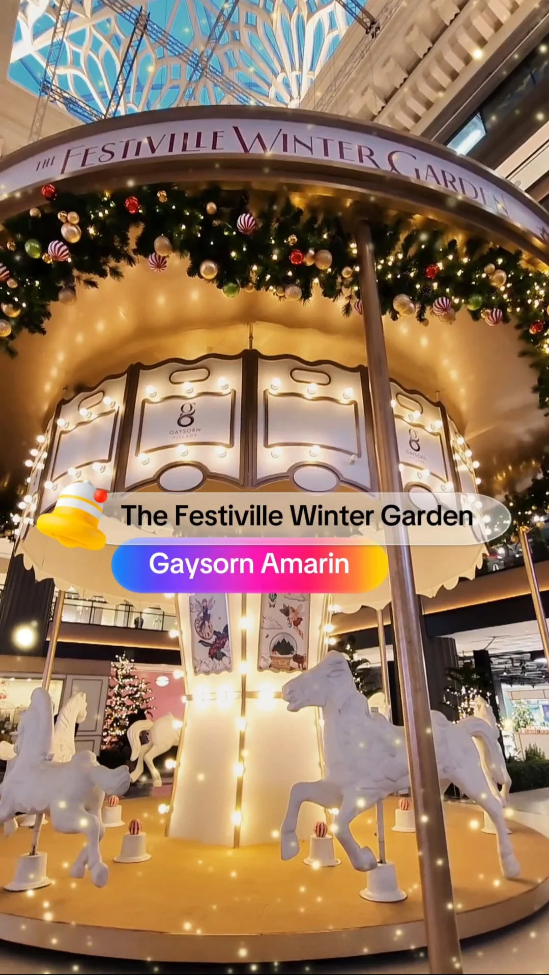 เปิดพิกัดถ่ายรูปสวย ฟีลยุโรป ต้นคริสต์มาสที่ห้าง Gaysorn Amarin