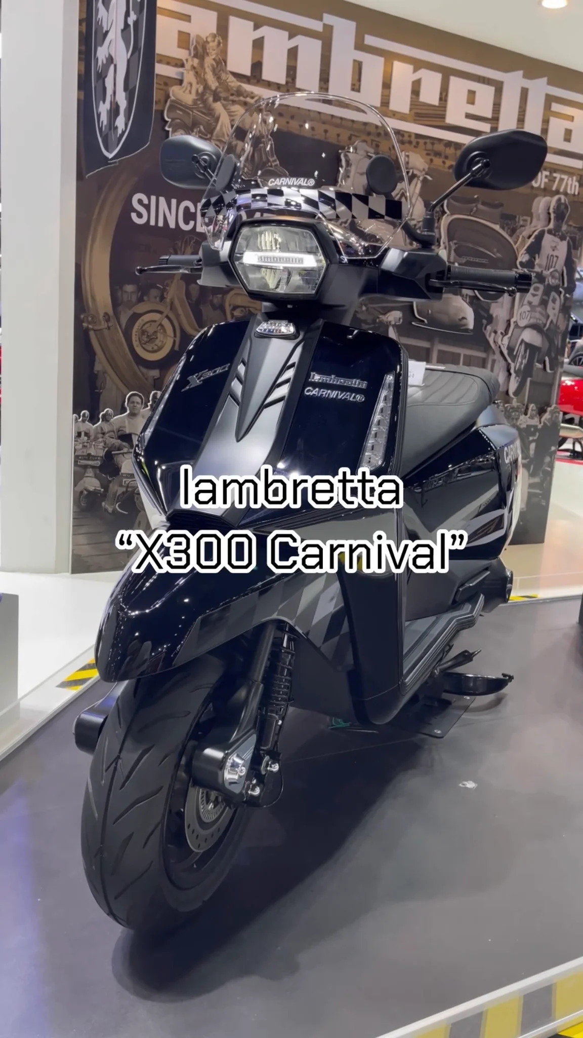 พาชมรถมอเตอร์ไซค์ lambretta รุ่น “X300 Carnival” @Motor expo 2024
