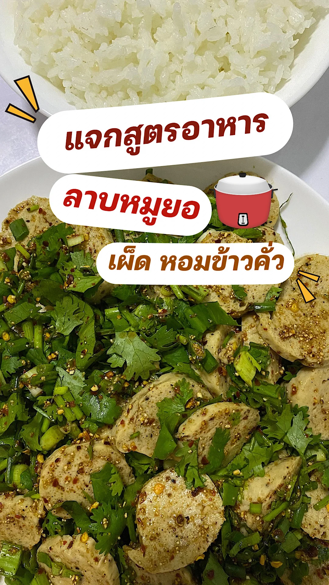 แจกสูตรอาหาร ลาบหมูยอ เมนูทำง่าย เมนูลาบรสแซ่บหอมข้าวคั่ว