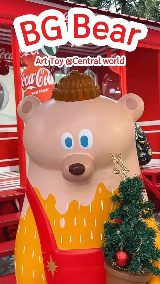 BG Bear Art Toy อาร์ททอยหมียักษ์ใจดี งานไฟคริสต์มาส ที่ Central World