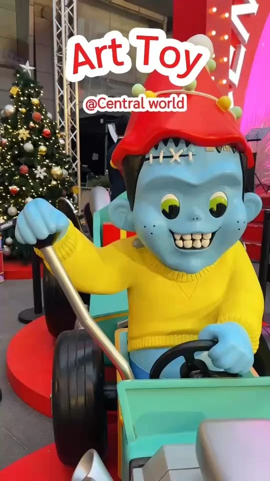 Ghost Art Toy อาร์ททอยผีสายซิ่ง พิกัดถ่ายรูป งานไฟคริสต์มาส ที่ Central World