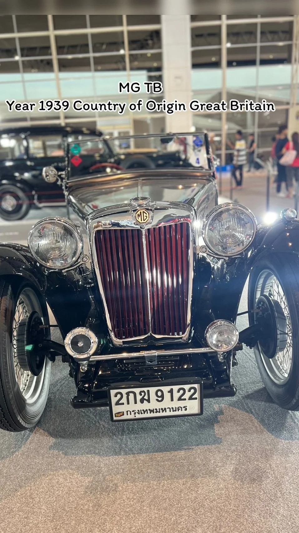 ชมรถโบราณ MG TB Year 1939 สวยสะดุดตาที่งาน Motor expo 2024