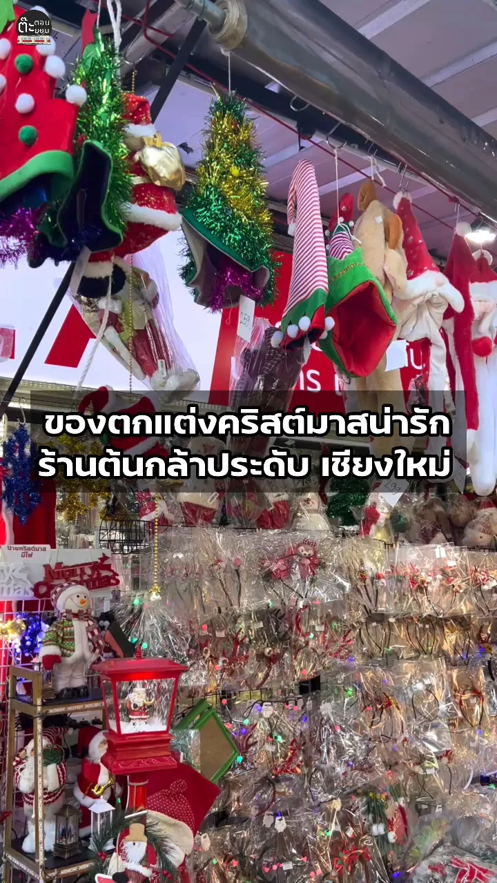 ส่องของตกแต่งประดับปีใหม่ คริสต์มาส น่ารักๆ จากร้านต้นกล้าประดับ เชียงใหม่