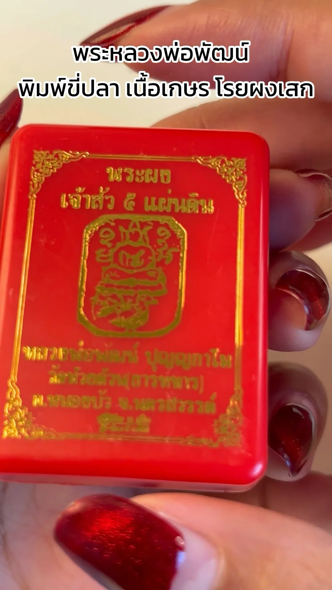 ชม พระหลวงพ่อพัฒน์ พิมพ์ขี่ปลาเนื้อเกษร โรยผงเสกเนื้อสวย
