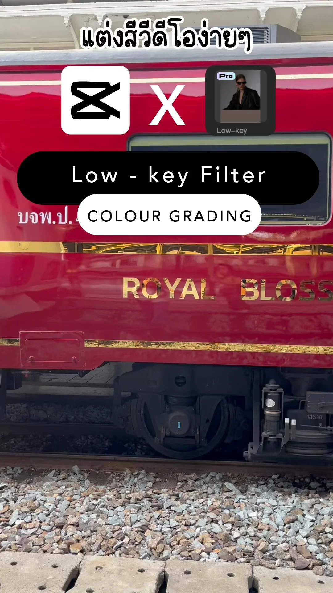 แต่งสีวิดีโอง่ายๆ ด้วย CapCut - Low - key โทนดาร์ค ลึกลับ น่าค้นหา