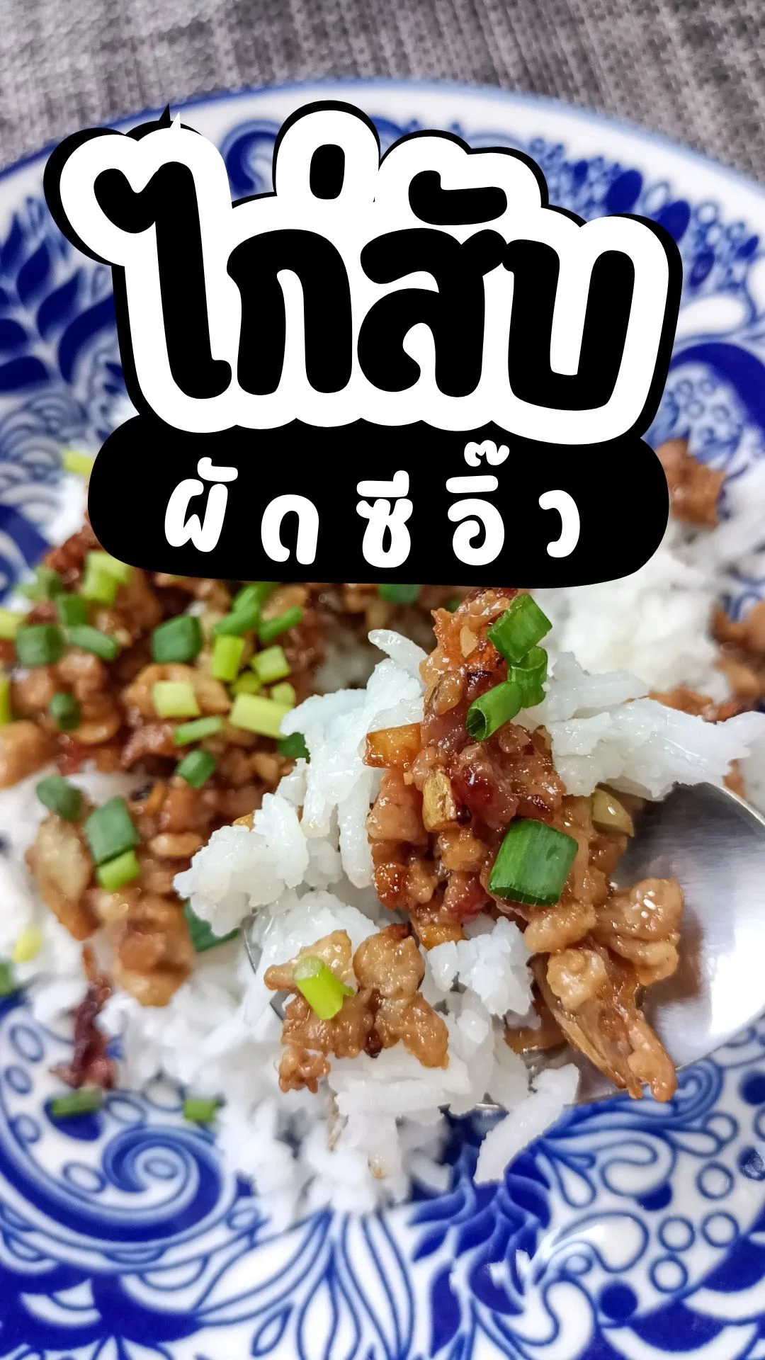 เมนู ไก่สับผัดซีอิ๊ว เมนูทำง่าย อร่อย วัตถุดิบไม่เยอะ