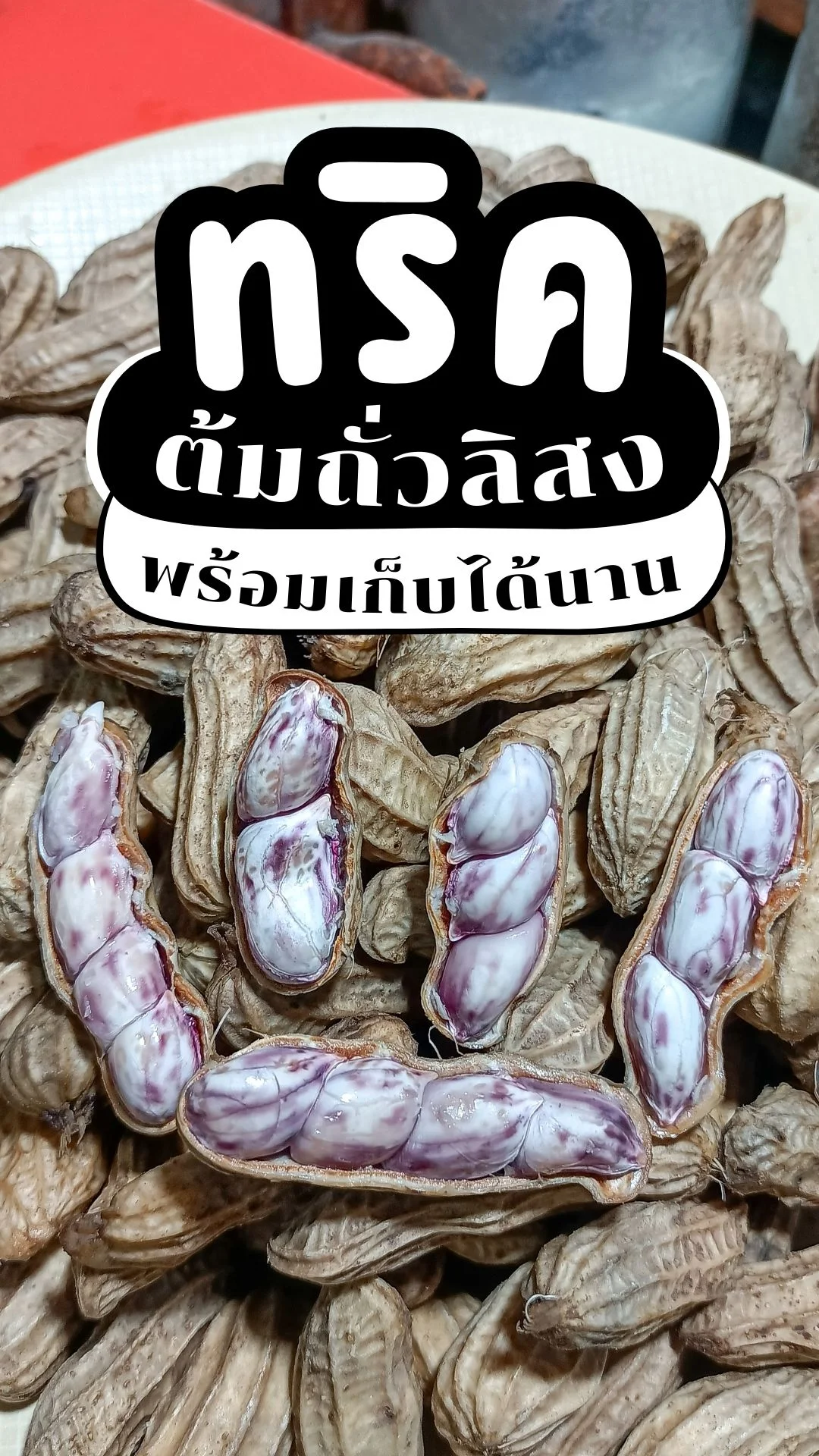 แจกทริค ต้มถั่วลิสง แบบง่ายๆ พร้อมเก็บได้นาน ไม่เป็นเชื้อรา