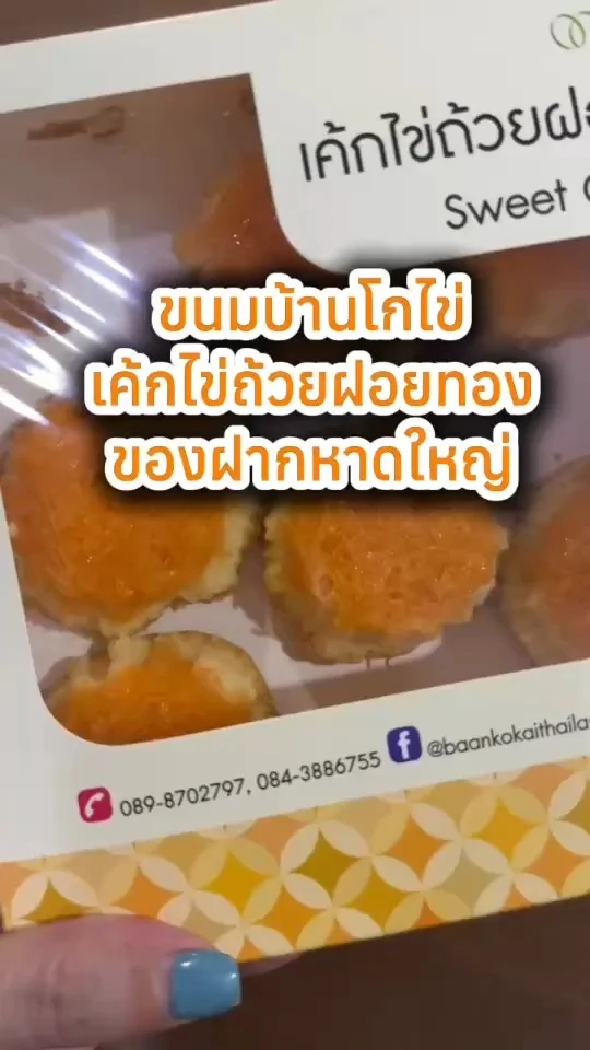 ขนมบ้านโกไข่ เค้กไข่ถ้วยฝอยทอง ของฝากจากหาดใหญ่ อร่อยต้องซื้อ!