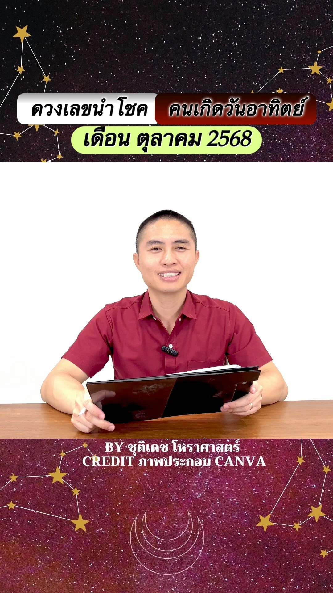 เลขนำโชค ตุลาคม 68 ของคนเกิดวันอาทิตย์