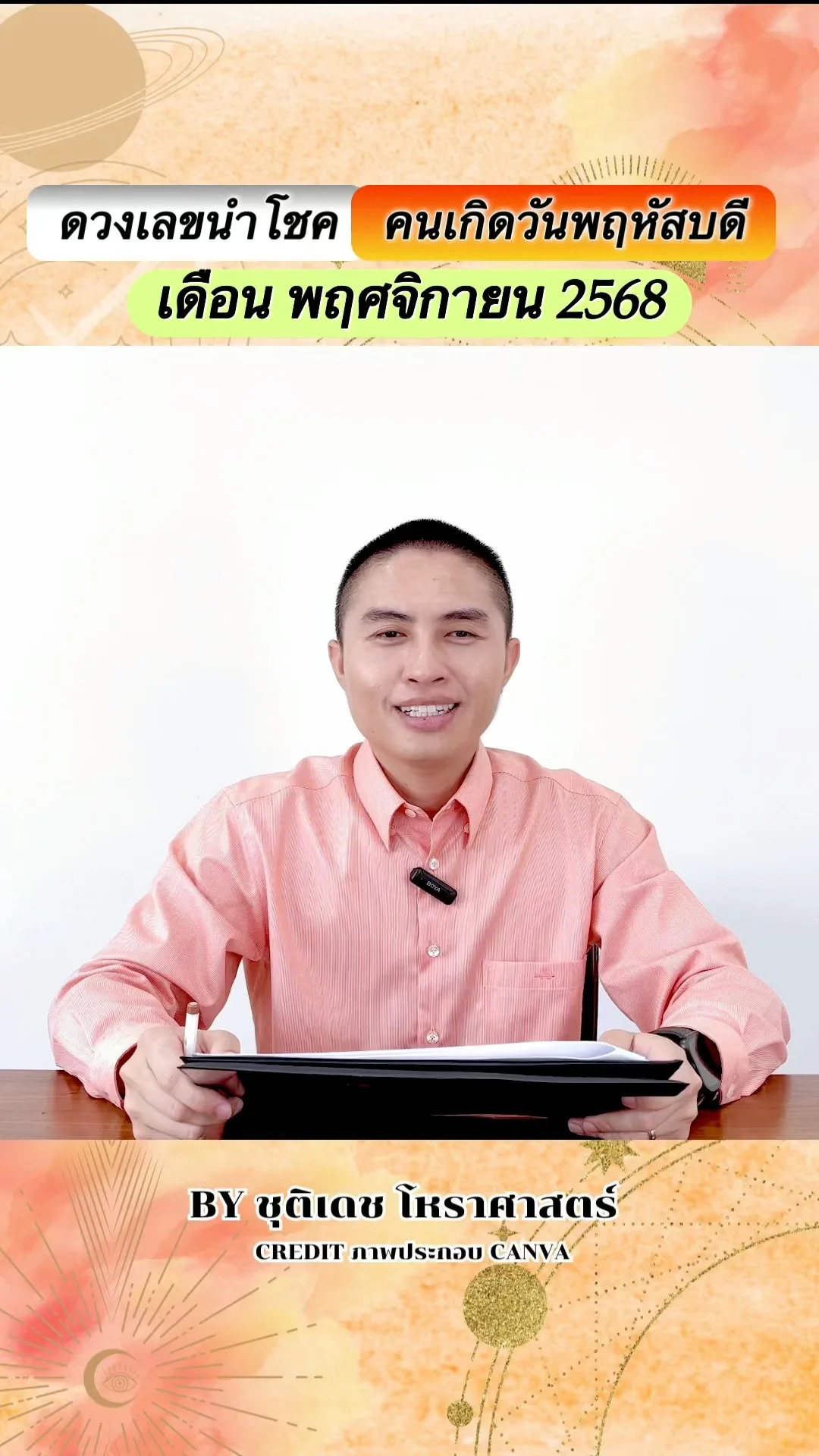 เลขนำโชค พฤศจิกายน 68 ของคนเกิดวันพฤหัสบดี