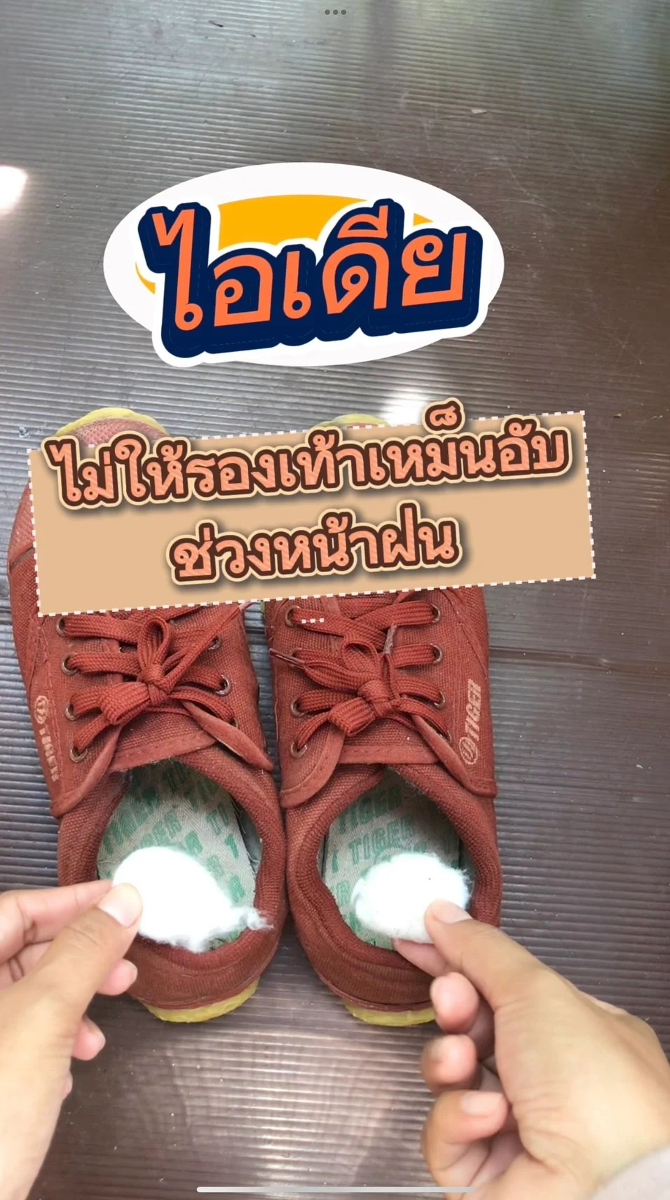 แจกไอเดียไม่ให้รองเท้าเหม็นอับช่วงหน้าฝน