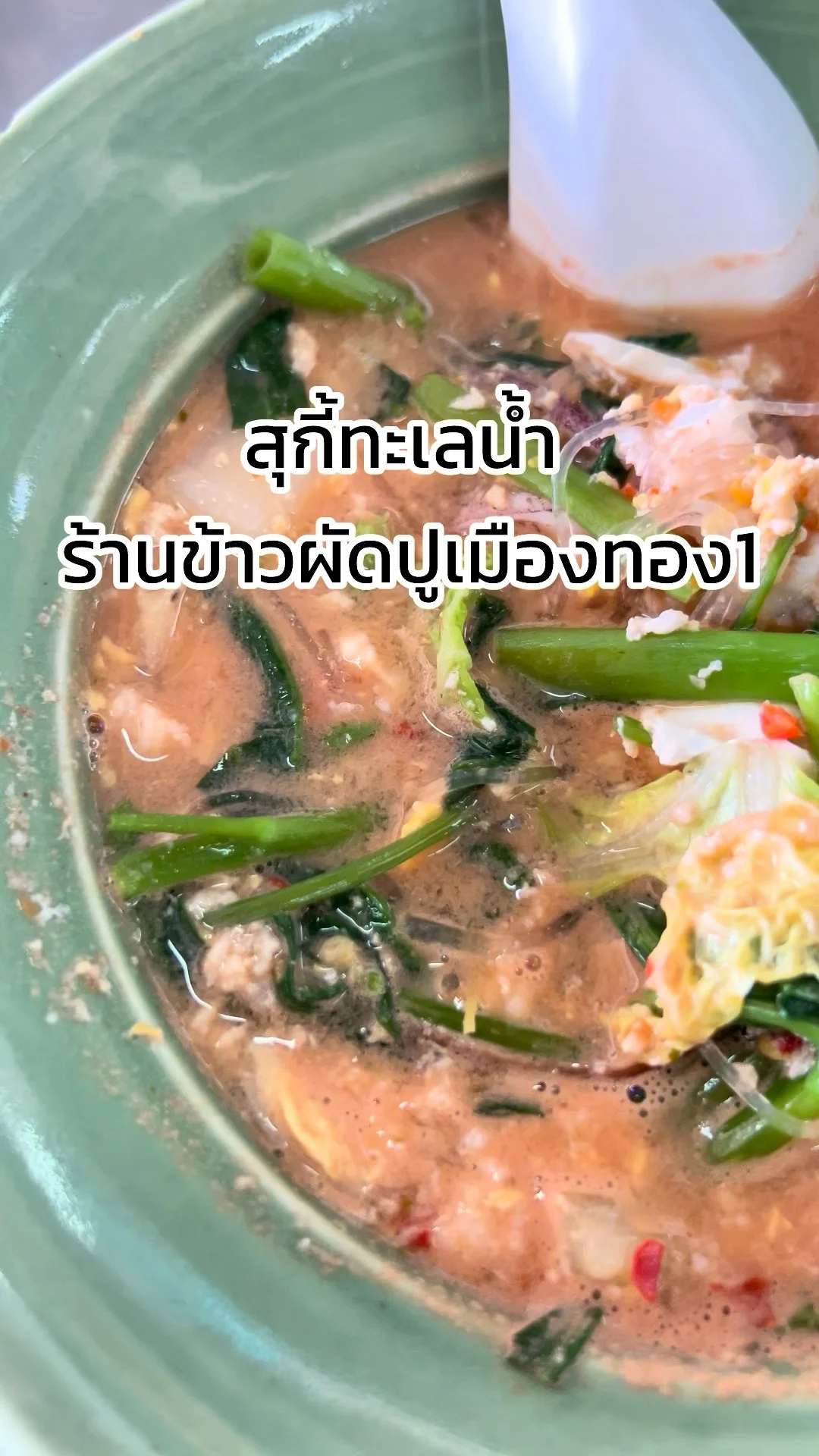 รีวิวเมนู สุกี้ทะเลน้ำ ร้านข้าวผัดปูเมืองทอง1 แจ้งวัฒนะ 14