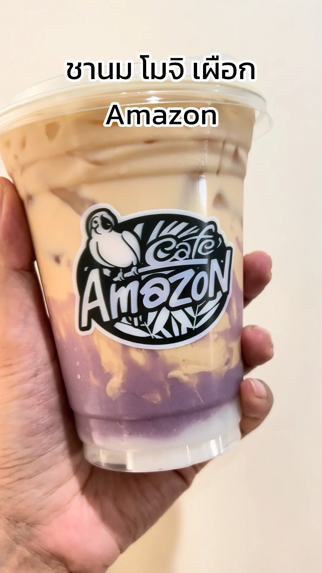 รีวิว ชานม โมจิ เผือก เมนูใหม่จากร้าน Amazon ต้องลอง