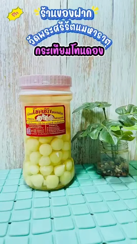 รีวิว กระเทียมโทนดอง ร้านของฝากวัดใหญ่ หวาน กรอบ เคี้ยยกรุบ กินเป็นกับข้าวก็ได้
