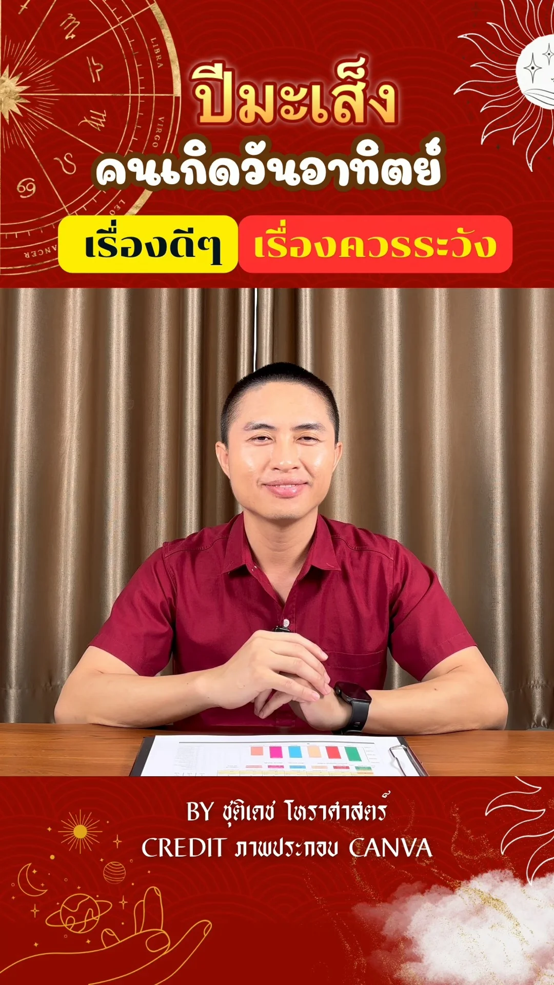 เช็คดวงในปีมะเส็ง มีเรื่องดี เรื่องควรระวัง ของคนเกิดวันอาทิตย์