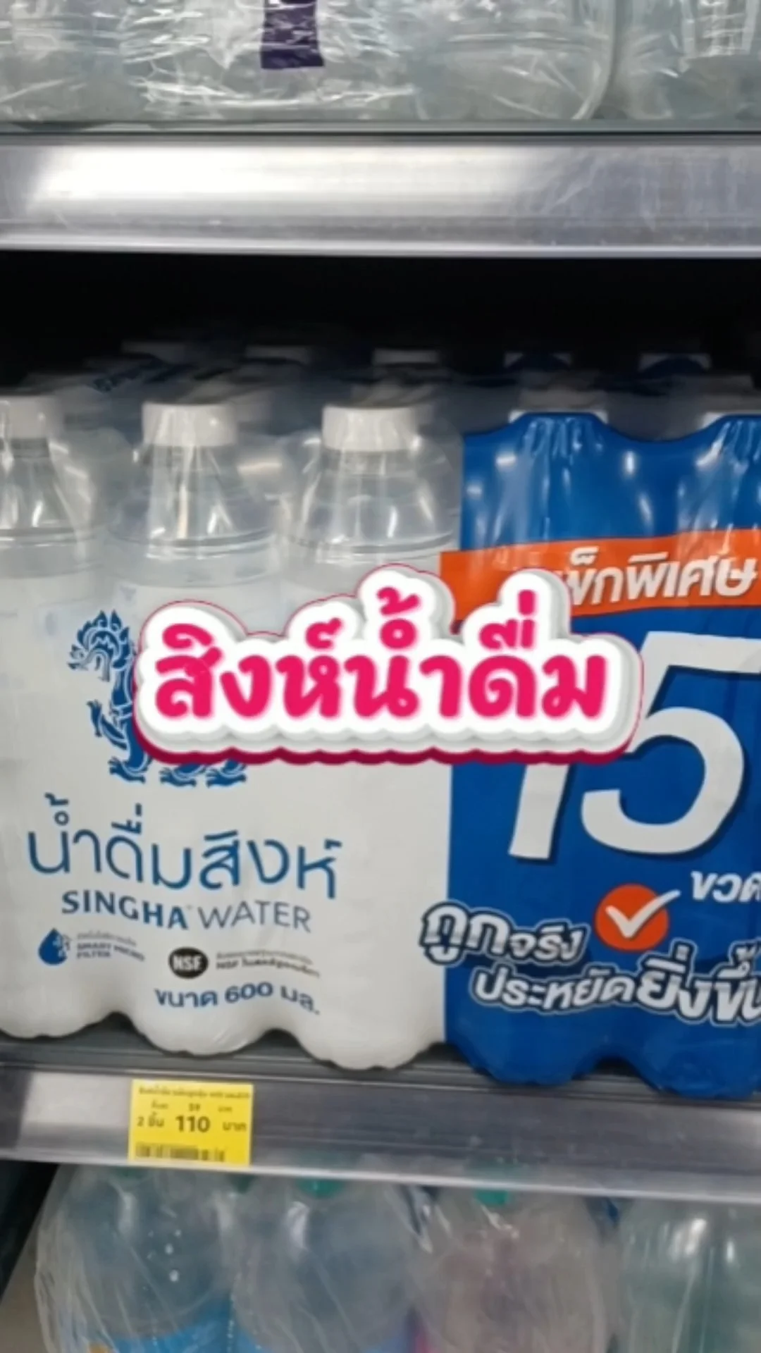สิงห์น้ำดื่ม แพ็กสุดคุ้ม 600มล.