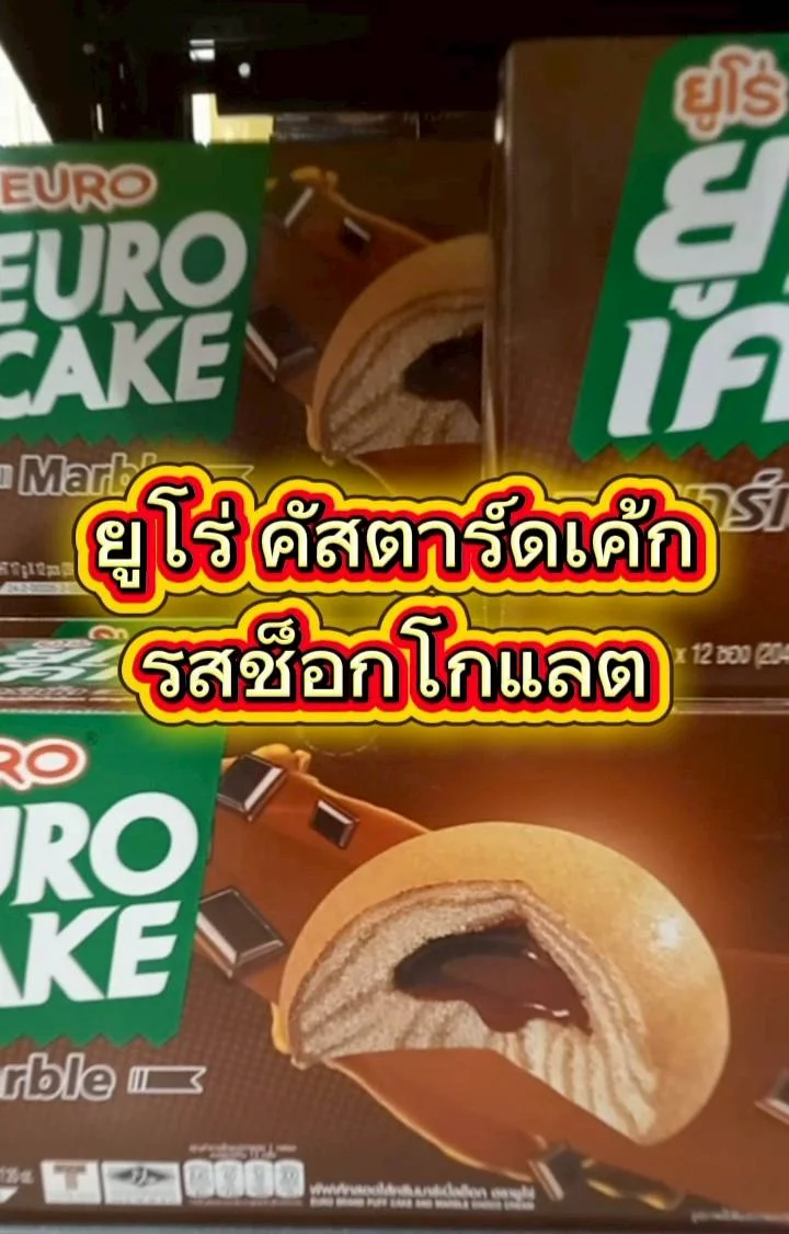 ยูโร่คัสตาร์ดเค้กรสช็อกโกแลต204กรัม