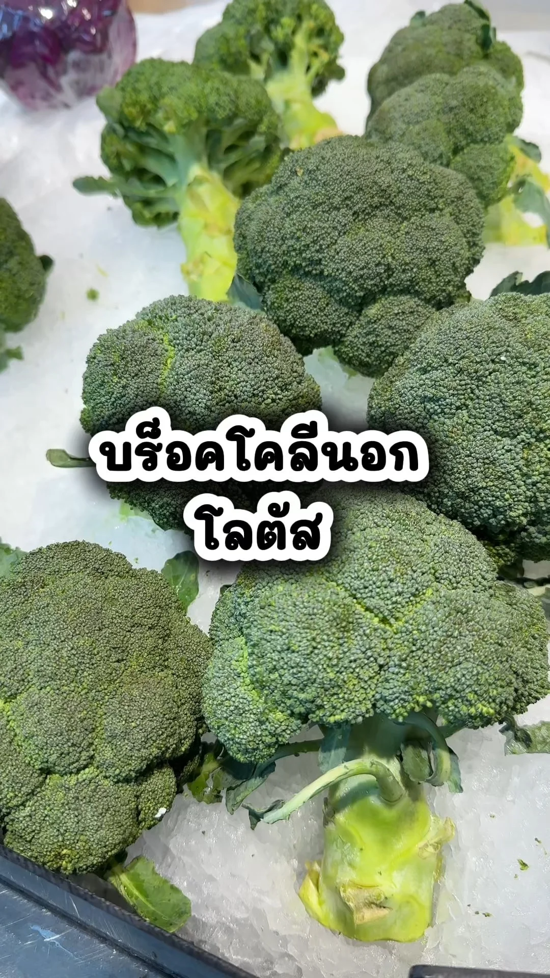 บร็อคโคลีนอก โลตัส ผักสดใหม่ สะอาด