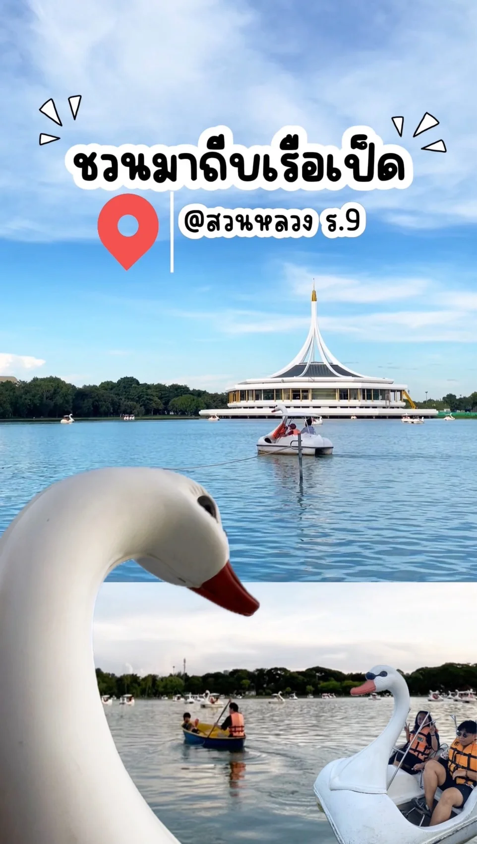🪿 ชวนมาปั่นเป็ด-พายเรือ ที่สวนหลวง ร.9 บรรยากาศชิลๆ ฟินเว่อร์ ออกกำลังกายชมสวน