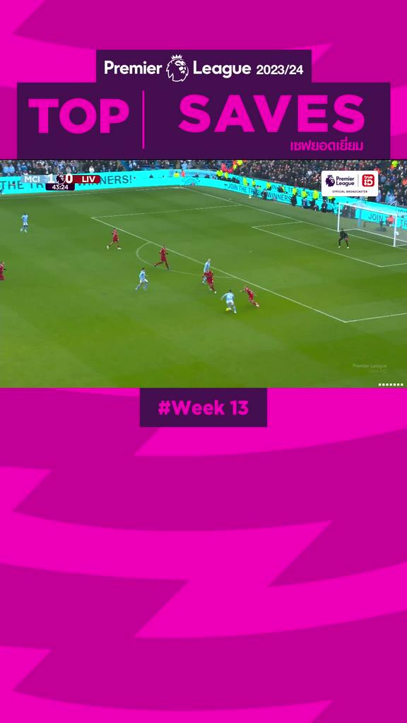 Highlights Top Saves Week13 รวมลูกเซฟยากๆ สัปดาห์ที่ 13