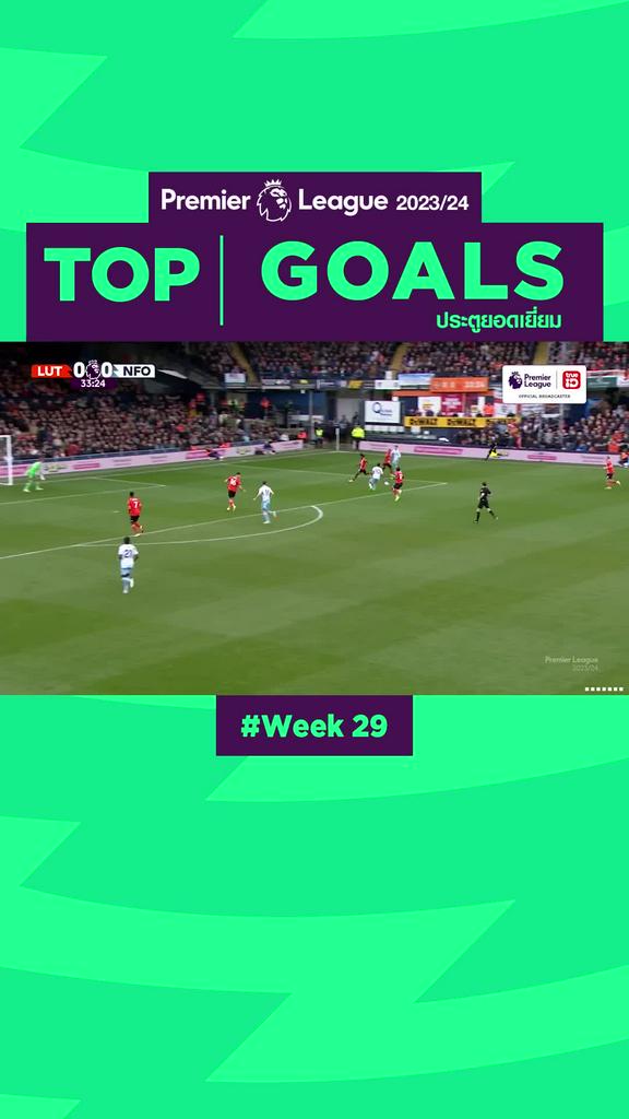 Highlights Top Goals Week29 รวมลูกยิงประตูเด็ดๆ สัปดาห์ที่ 29