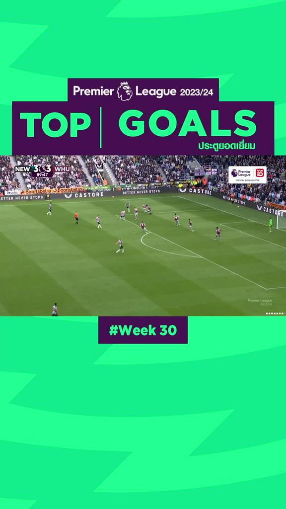 Highlights Top Goals Week30 รวมลูกยิงประตูเด็ดๆ สัปดาห์ที่ 30