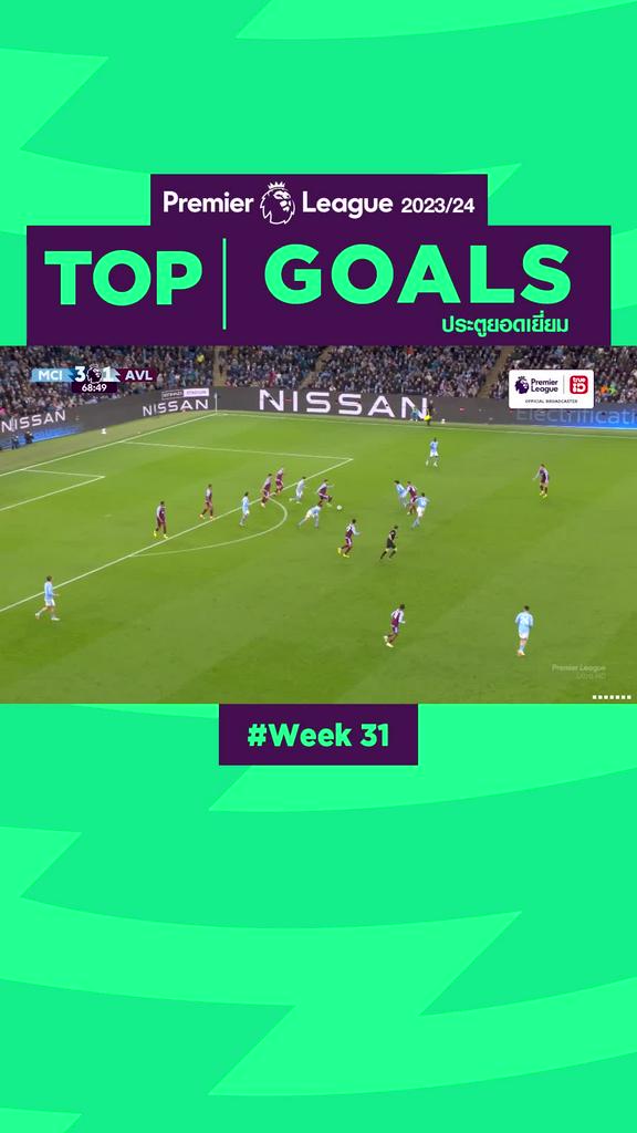 Highlights Top Goals Week31 รวมลูกยิงประตูเด็ดๆ สัปดาห์ที่ 31