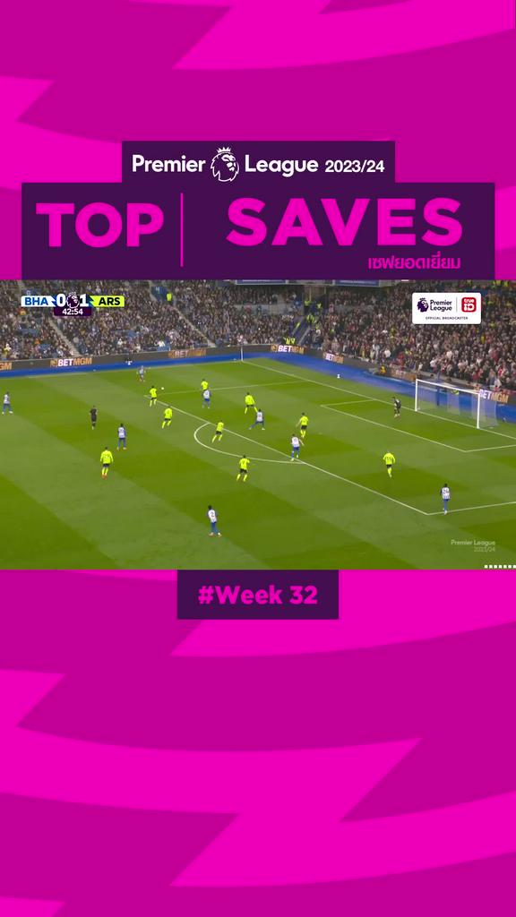 Highlights Top Saves Week32 รวมลูกเซฟยากๆ สัปดาห์ที่ 32