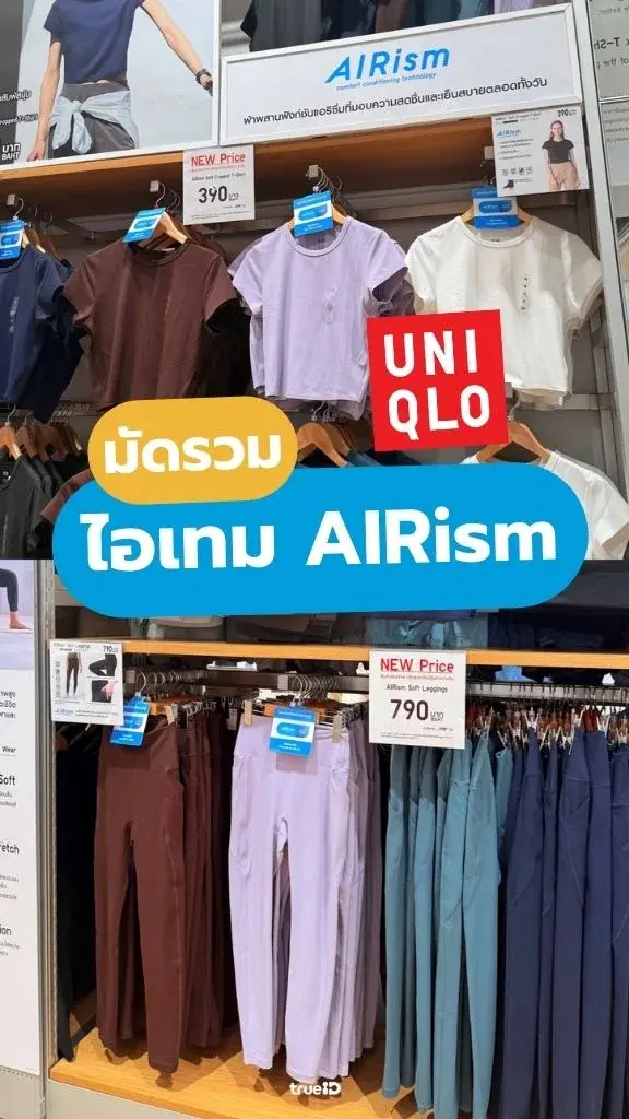 มัดรวม! ไอเทมเสื้อผ้า AIRism ที่ Uniqlo ระบายอากาศดี