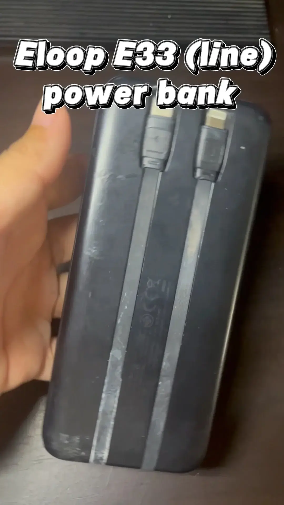รีวิวใช้งานจริง Eloop e33 line power bank มีสายในตัวพกพาสะดวก